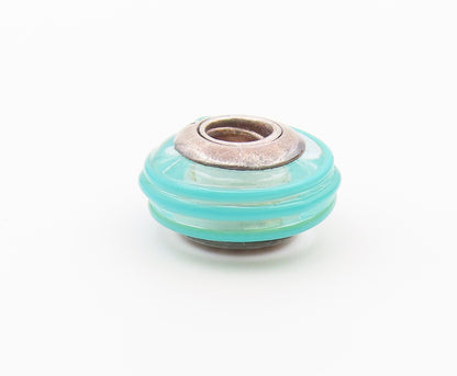 PANDORA 925 Sterling Silver  Vintage Enamel Round Slide Pendant  PT18363