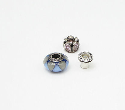 PANDORA 925 Sterling Silver  Vintage Topaz Charms  TR1030