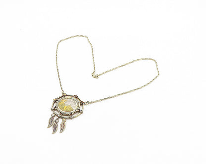 925 Sterling Silver  Vintage Cubic Zirconia 1936 Nickel Chain Necklace  NE3005