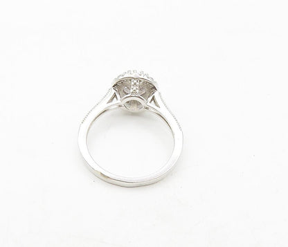 IBB 925 Silver  Sparkling Cubic Zirconia Solitaire Accent Ring Sz 7  RG8946