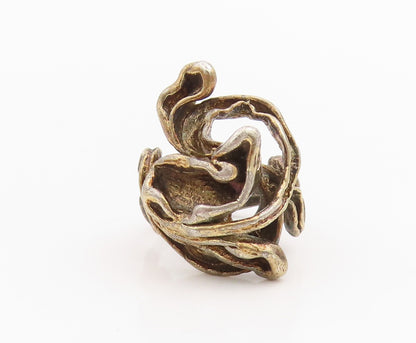 925 Sterling Silver Vintage Ring PANETTA Brutalist Tangled Band  Sz 6  RG34162