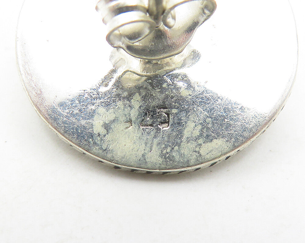 925 Sterling Silver  Vintage Petite Moonstone Swirl Drop Earrings  EG6249