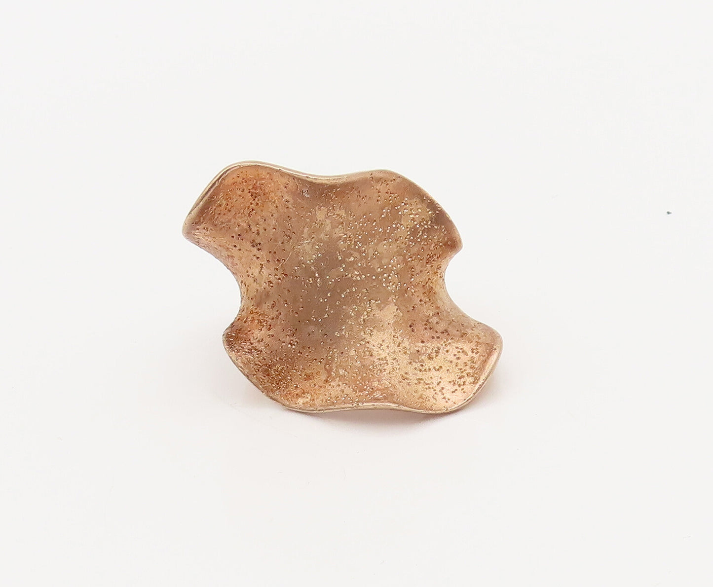 JACMEL 925 Silver  Vintage Designer Dotted Frilled Large Ring Sz 9.25  RG26914