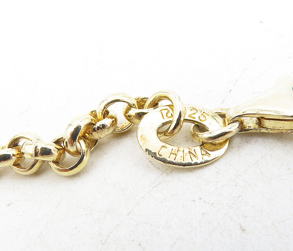 ROSS SIMON 925 Silver  Shiny Gold Plated Round Link Chain Necklace  NE1573