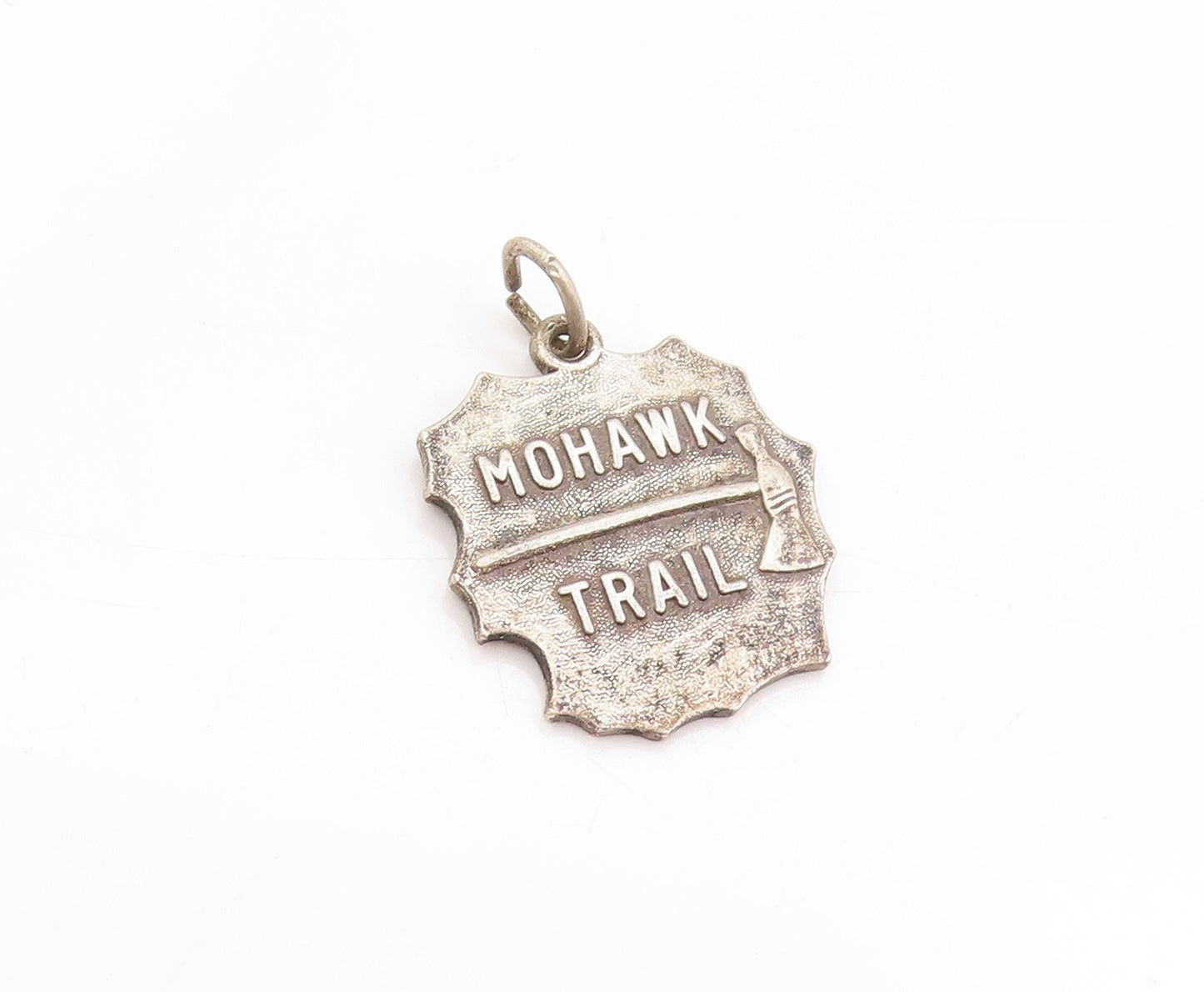 925 Sterling Silver Vintage Pendant Mohawk Trail Massachusetts Charm PT25121