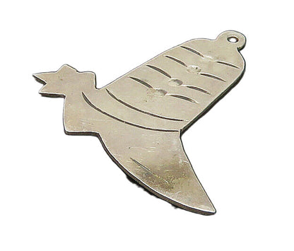 925 Sterling Silver  Vintage Cowboy Boot & Star Etched Detail Pendant  PT14143