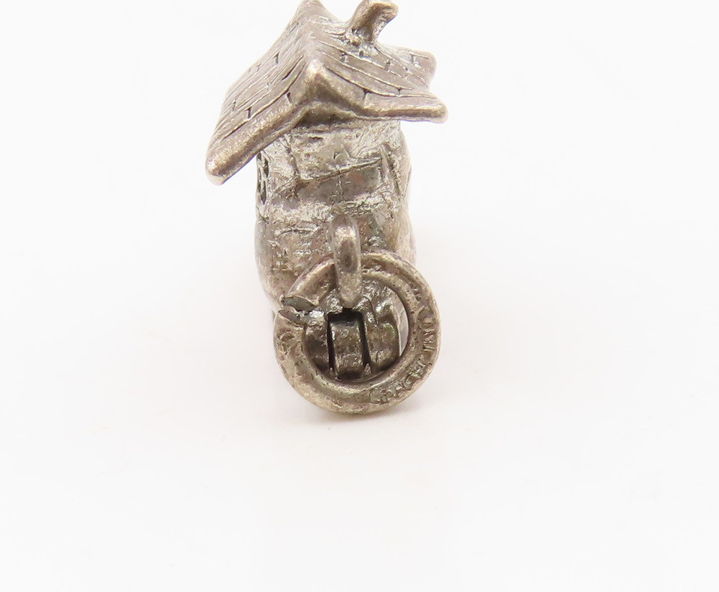 925 Sterling Silver  Vintage Boot House Family Pendant (OPENS)  PT15885