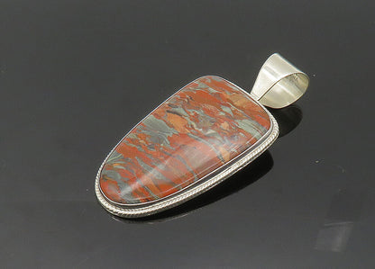 DTR JAY KING 925 Sterling Silver  Vintage Striped Jasper Pendant  PT16567