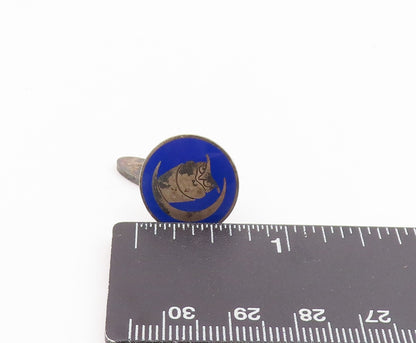 925 Sterling Silver Vintage Cufflinks GEORG JENSEN DENMARK Owl & Horse  TR4239