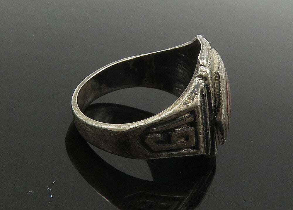 925 Sterling Silver  Vintage Antique Enamel 1962 Class Ring Sz 6  RG20987
