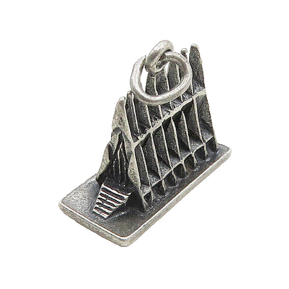925 Sterling Silver  Vintage Oxidized Chapel U.S.A.F Academy Pendant  PT15242