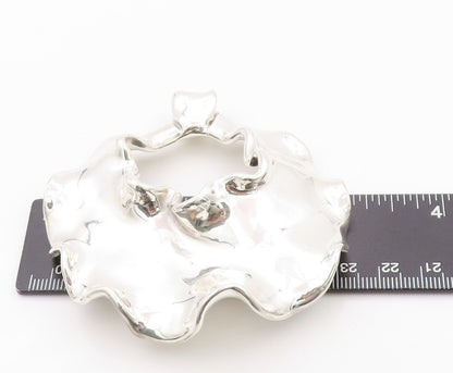 925 Sterling Silver Vintage Pendant ISRAEL Large Brutalist Cutout  PT24033