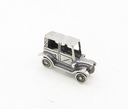 925 Sterling Silver  Vintage Dark Tone Petite Old Fashioned Car Trinket TR1504
