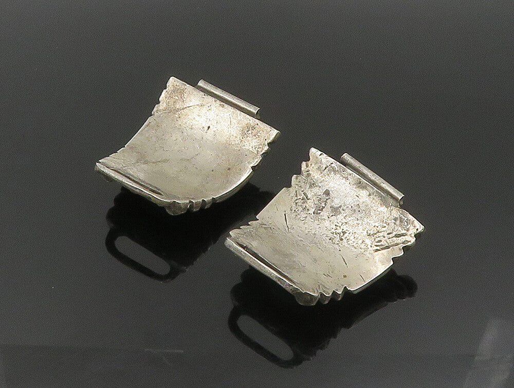 ZUNI NAVAJO 925 Silver  Vintage Heavy Brutalist Turquoise Watch Straps  TR3291