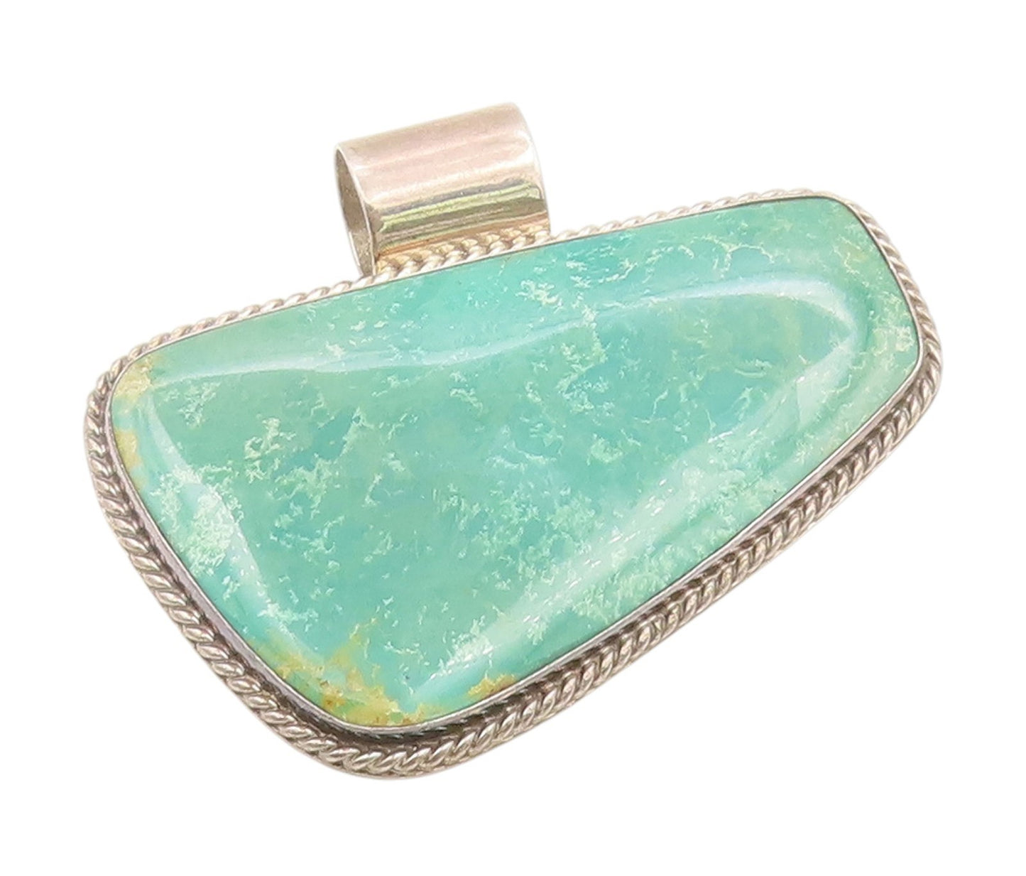 925 Sterling Silver Vintage Pendant DTR JAY KING Cabochon Turquoise  PT25801