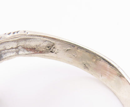 925 Sterling Silver Vintage Ring Chinese Dragon Motif Band  Sz 10.5  RG36223