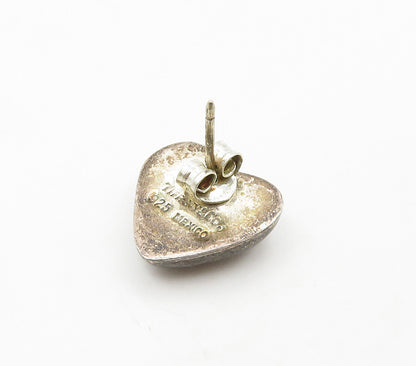 TIFFANY & CO. 925 Silver  Vintage Love Heart Single Stud Earring  EG8158