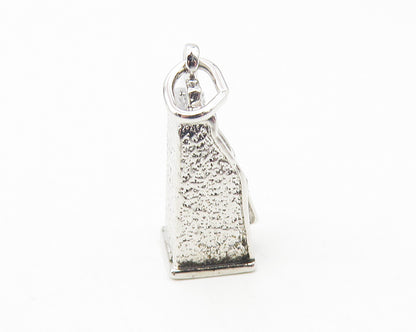 925 Sterling Silver  Vintage Petite Shiny Slot Machine Drop Pendant  PT9331