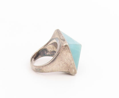 925 Sterling Silver Vintage Ring RLM STUDIO Chalcedony Pyramid  Sz 7  RG34482