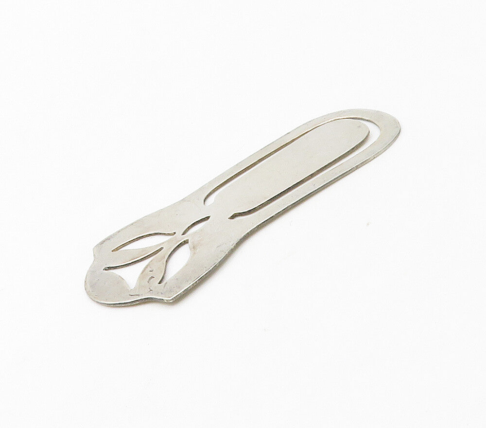 JAMES AVERY 925 Sterling Silver  Vintage Shiny Cutout Detail Book Mark  TR2147