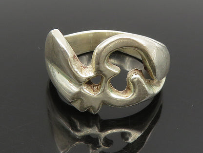 925 Sterling Silver  Vintage Arabic Calligraphy Band Ring Sz 6  RG24298