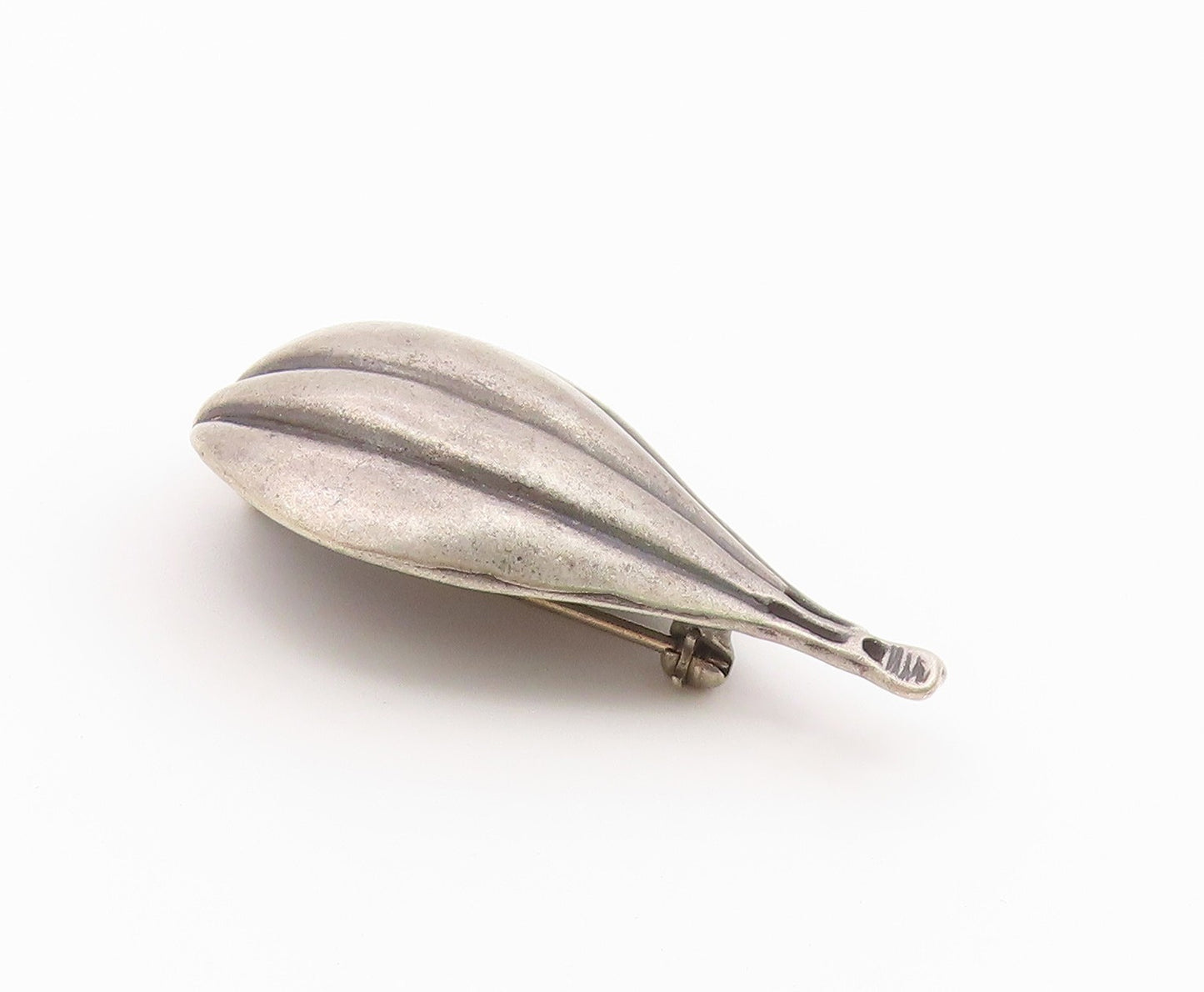 925 Sterling Silver  Vintage Dark Tone Hot Air Balloon Brooch Pin  BP8527