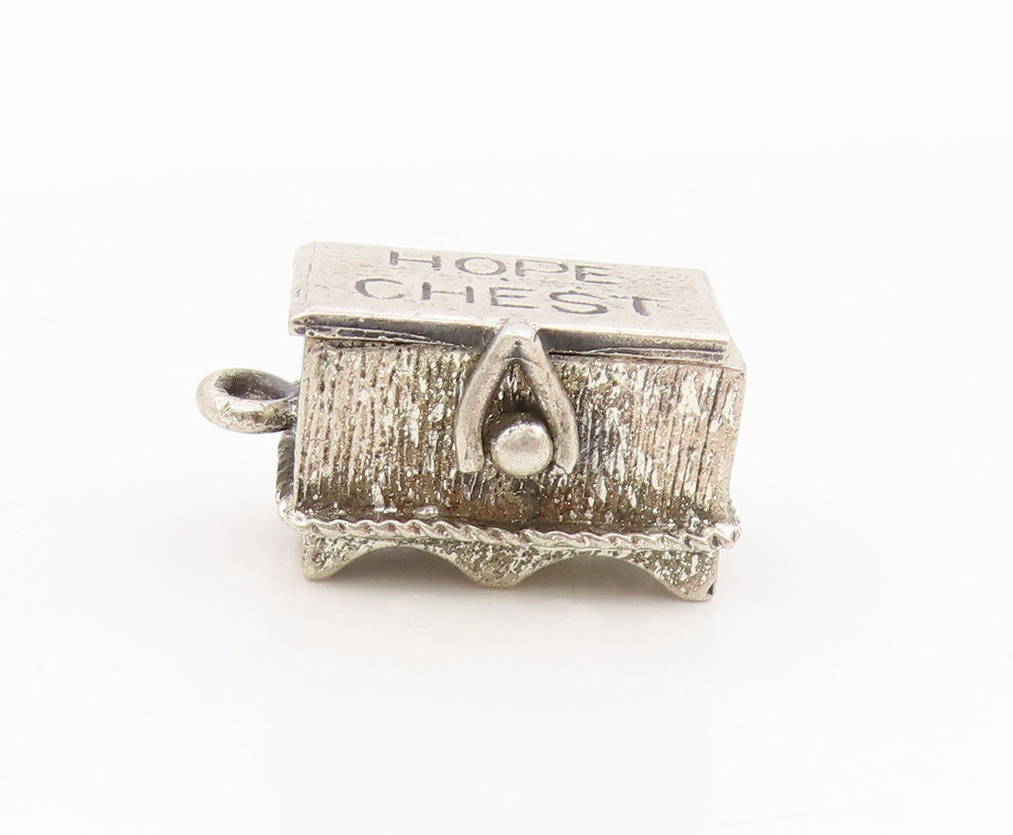 925 Sterling Silver Vintage Pendant DANECRAFT Hope Chest Charm OPENS  PT25450