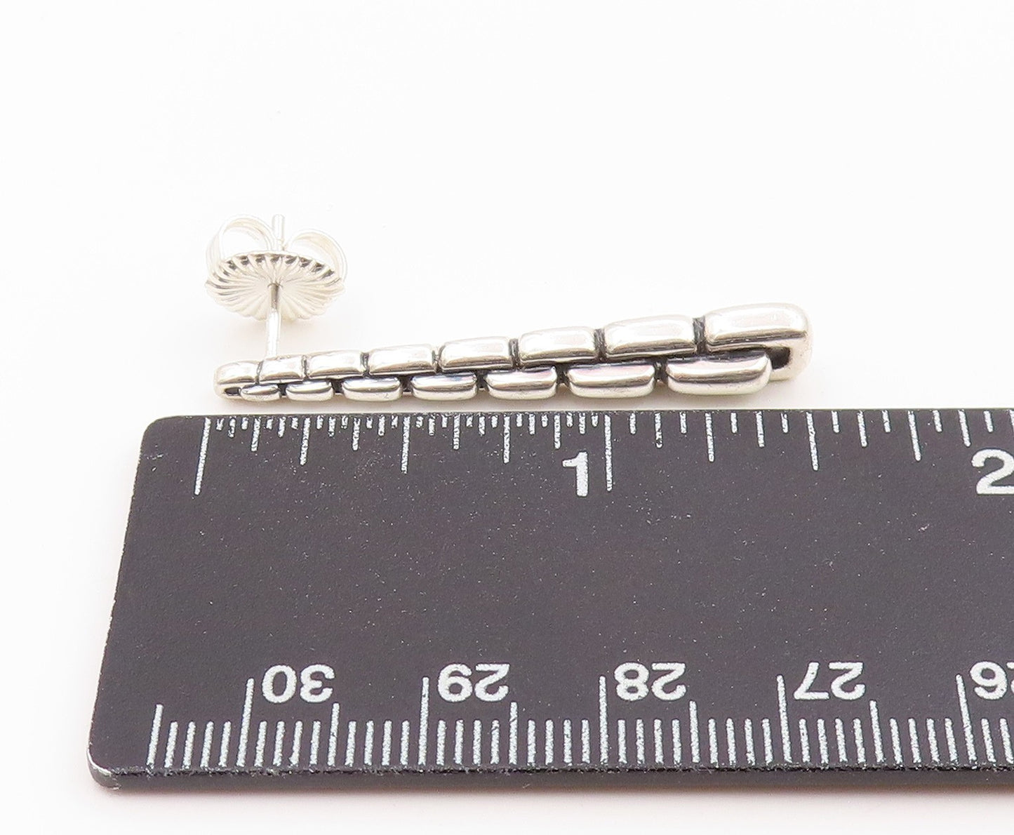 925 Sterling Silver Vintage Earrings JOHN HARDY Classic Single Pieces  EG14307