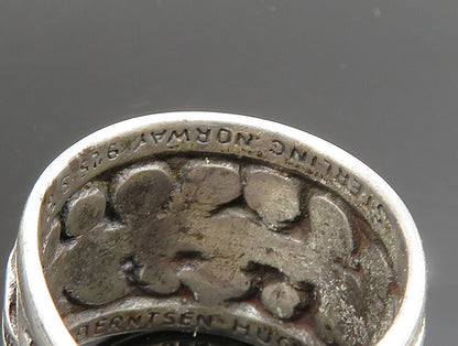 BERNTSEN HUGHES NORWAY 925 Silver  Vintage Modernist Band Ring Sz 5.5  RG24664