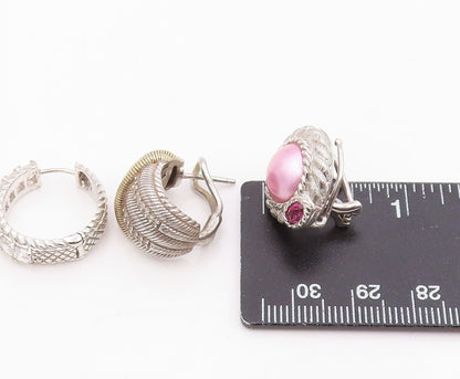925 Sterling Silver Vintage Earrings JUDITH RIPKA Gemstone Single Pieces EG14292