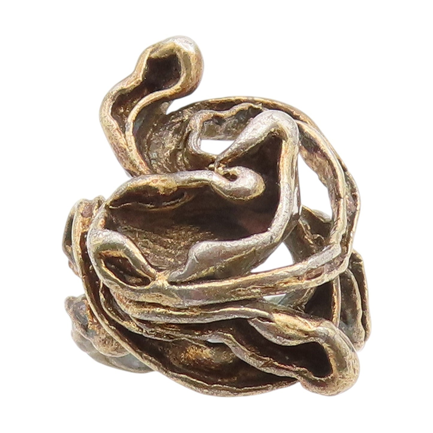 925 Sterling Silver Vintage Ring PANETTA Brutalist Tangled Band  Sz 6  RG34162