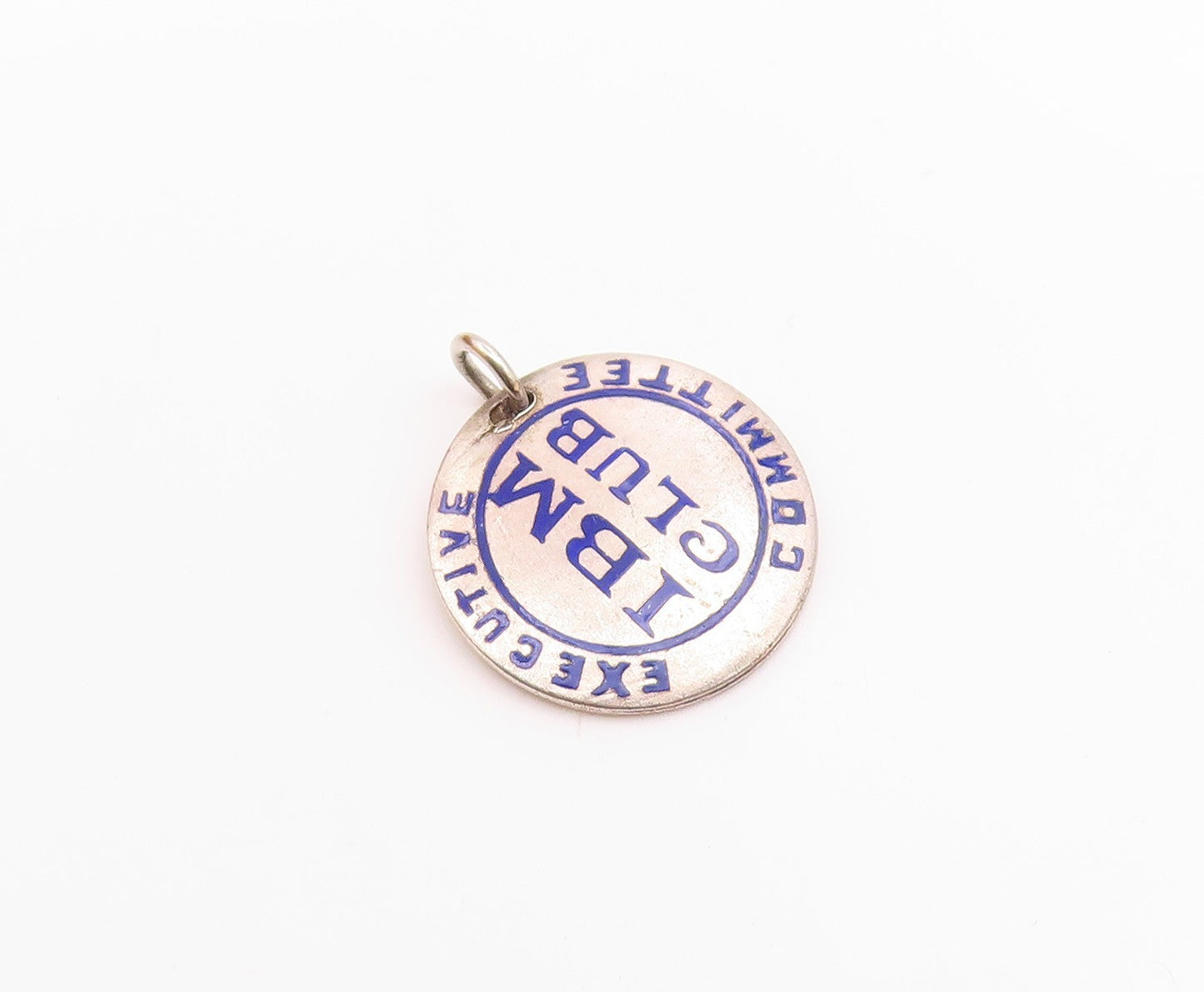 925 Silver Vintage Enamel Executive Committee IBM Club Pendant  PT20588