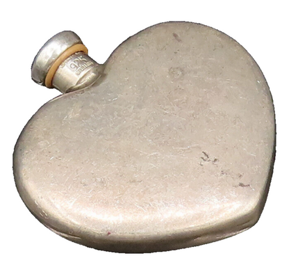 TIFFANY & CO 925 Sterling Silver Vintage Love Heart Perfume Bottle OPENS TR3412