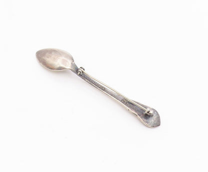 LUNT 925 Sterling Silver Vintage Modern Victorian Spoon Brooch Pin  BP5046
