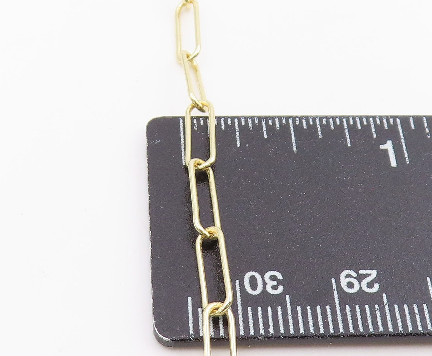 925 Sterling Silver Vintage Necklace Gold Plated DSMK Paperclip Chain  NE4815