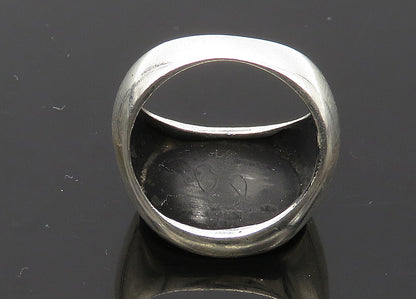 925 Sterling Silver  Vintage Ship Anchor Nautical Motif Band Ring Sz 8 RG22640