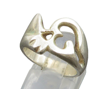 925 Sterling Silver  Vintage Arabic Calligraphy Band Ring Sz 6  RG24298