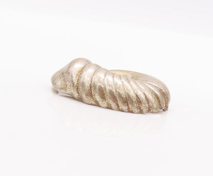 925 Sterling Silver Vintage Brooch Pin BETH MOSKOWITZ Domed Carved Shell BP10798