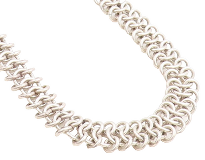 MEXICO 925 Sterling Silver  Vintage Minimalist Chunky Chain Necklace  NE1767