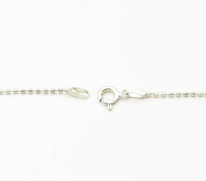 925 Sterling Silver  Smooth Jasper Love Heart Shiny Chain Necklace  NE2662