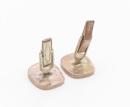 FI 925 Sterling Silver  Vintage Oxidized Spiral Design Cufflinks  TR3170