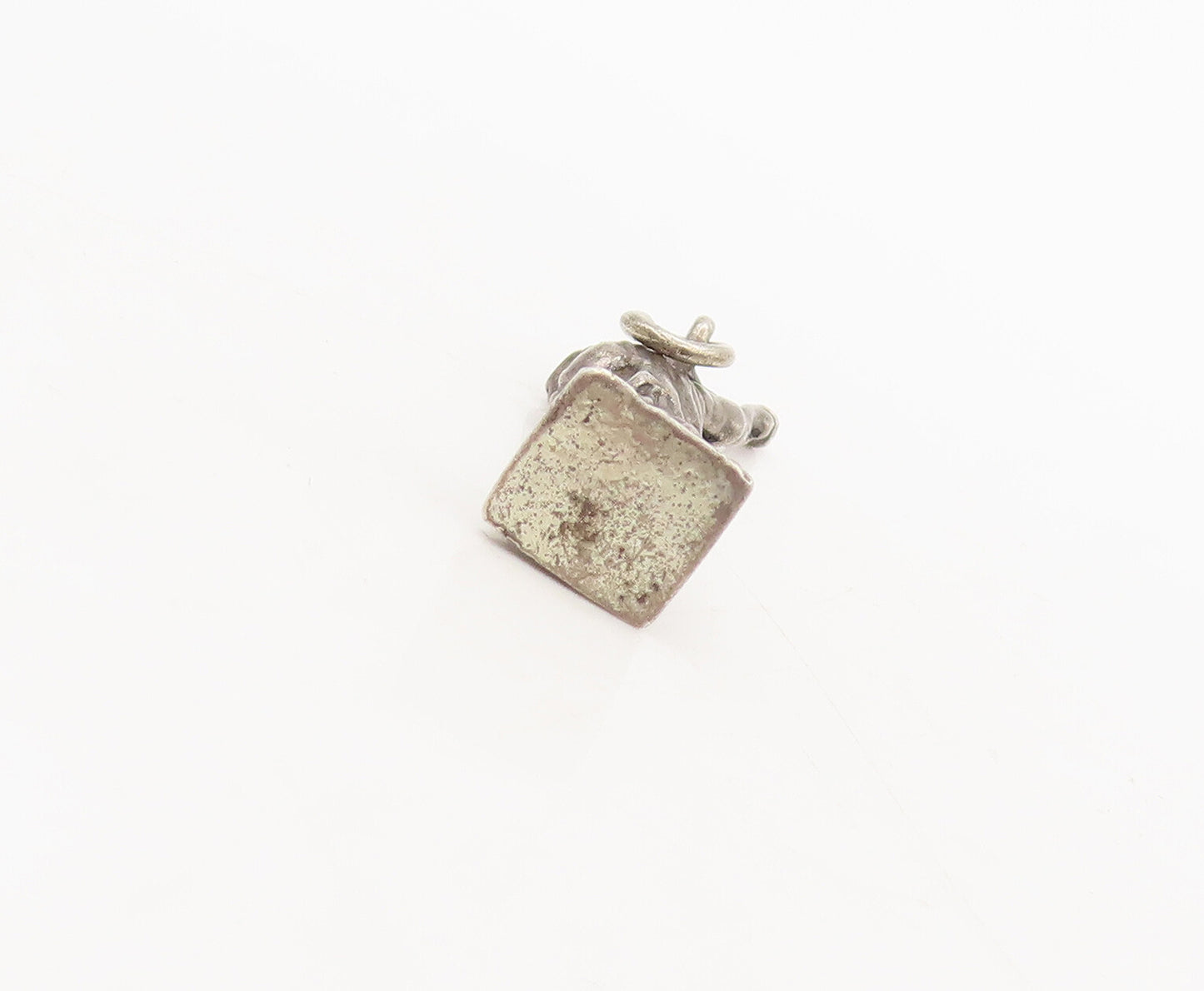 925 Sterling Silver Vintage Pendant Mini Solid Carved Statue Of Liberty  PT22589