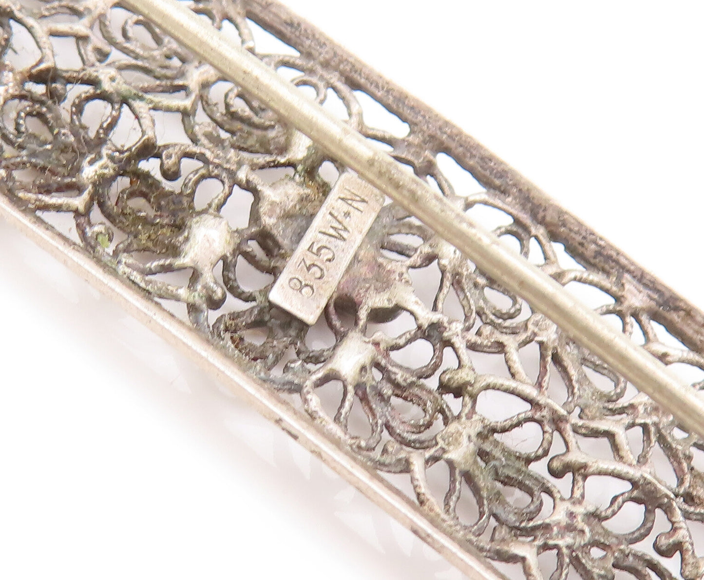 925 Sterling Silver Vintage Brooch Pin WILL NONNENMANN European Filigree BP10699