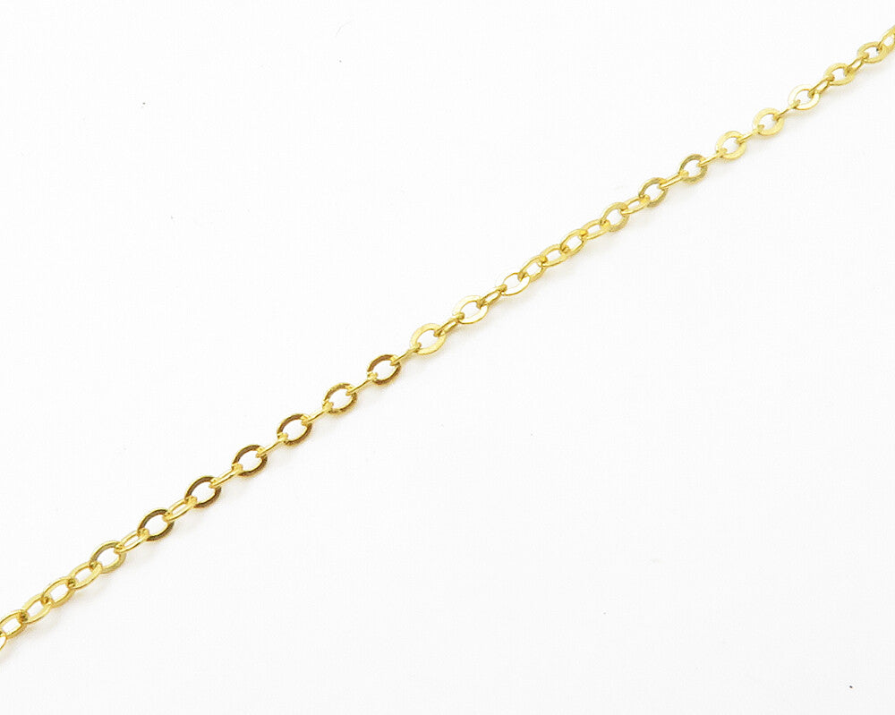 925 Sterling Silver  Agate Slice Shiny Gold Plated Chain Necklace  NE2335