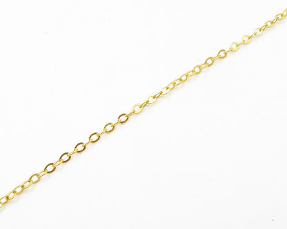925 Sterling Silver  Agate Slice Shiny Gold Plated Chain Necklace  NE2335