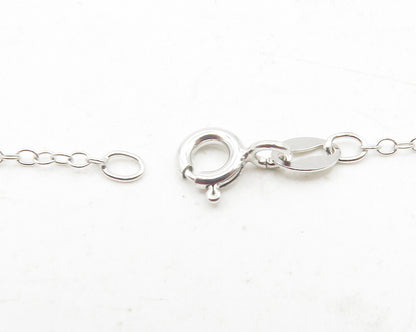925 Sterling Silver  Sparkling Round Cut Cubic Zirconia Chain Necklace  NE2051