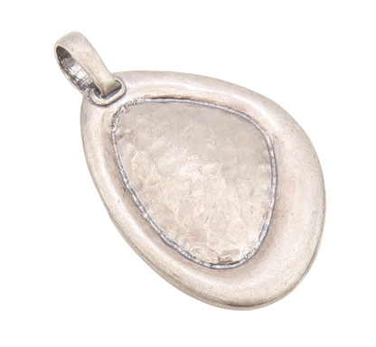 925 Sterling Silver Vintage Pendant SILPADA Amorphas Egg Shape Design  PT23491