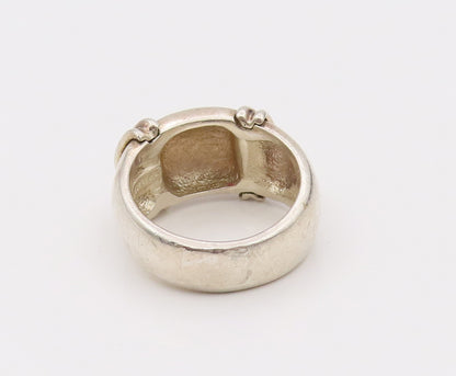 ESPO SIG 925 Silver  Vintage Minimalist Rope Design Solid Ring Sz 7  RG26700
