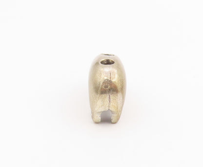 925 Sterling Silver Vintage Pendant Minimalist Abstract Bear Figurine  PT25595