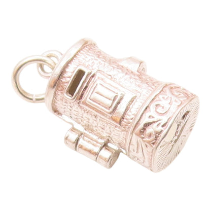 925 Silver  Vintage Royal Hatch With Solider Charm Pendant (OPENS)  PT20656
